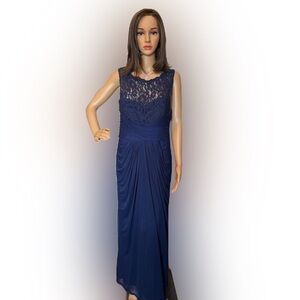 David’s Bridal Navy Gown